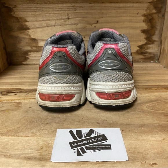 ASICS gel equation grey red running sneakers shoes - Picture 4 of 8